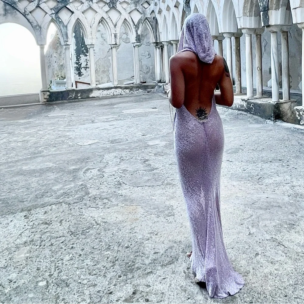 BRONX AND BANCO AMALIA LILAC GOWN - Picture 5 of 16